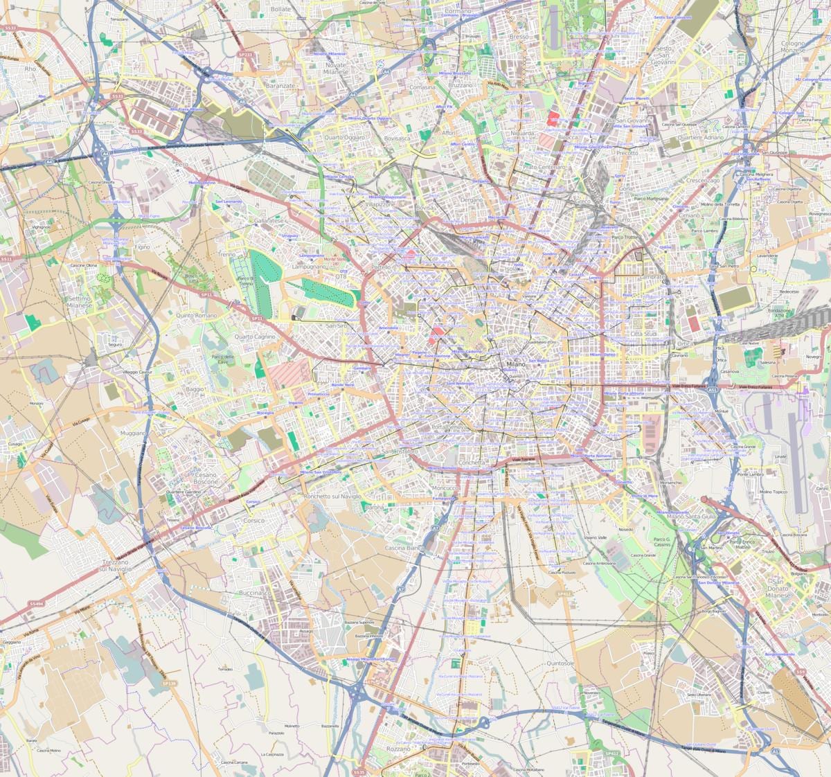 خريطة محطة القطار milano rogoredo