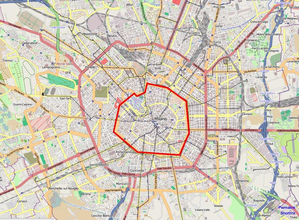 ميلان منطقة c خريطة