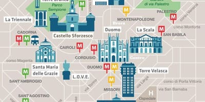 Milan cadorna محطة خريطة